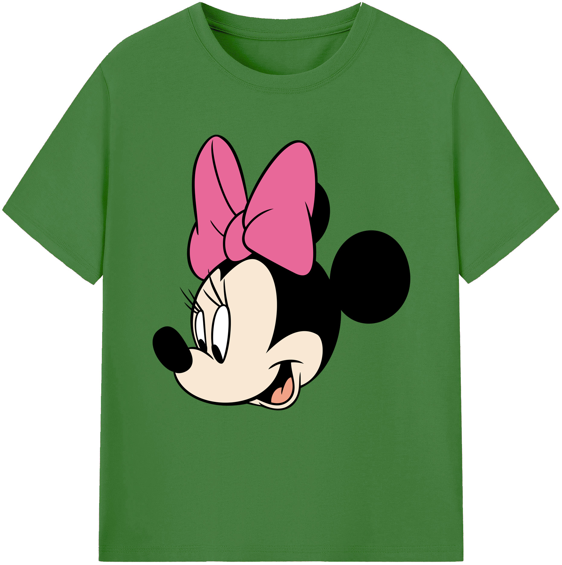 （画像用） ミッキーマウス Mickey Mouse レディースカジュアルプリントTシャツ（綿100％）